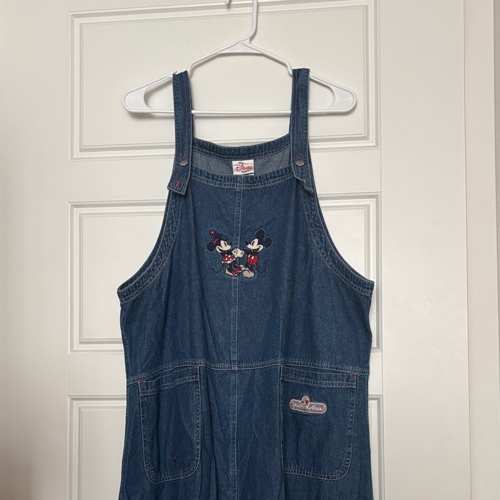 Disney Women’s Jean Maxi Dress with Mickey and Minnie